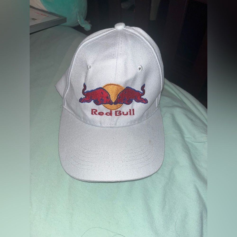 redbull white baseball cap